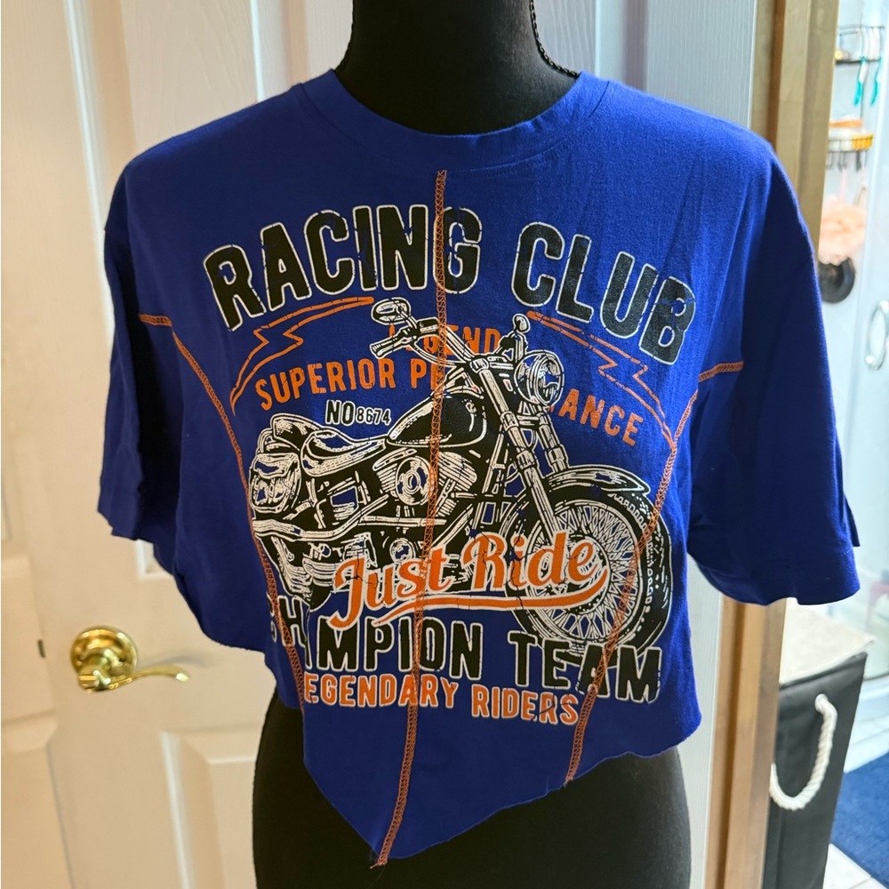 Racing Club Blue Graphic Tee